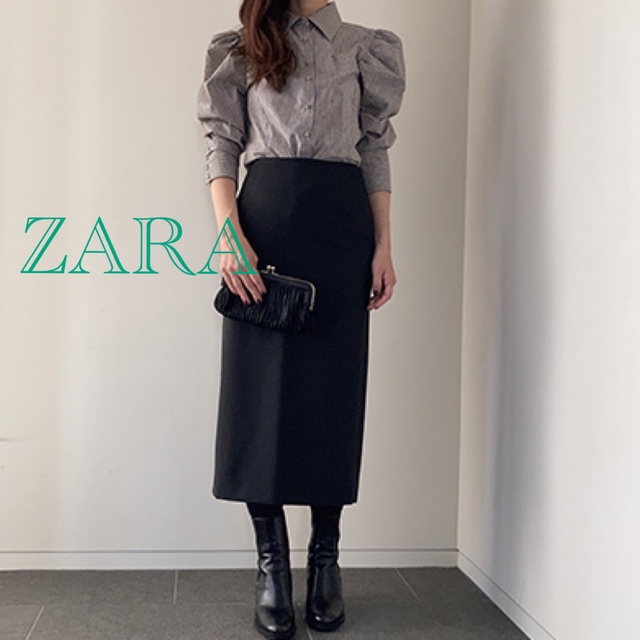 ZARA(ザラ)のZARA✩.*˚SALE ザラ✩.*˚チェックパフスリーブシャツブラウス レディースのトップス(シャツ/ブラウス(長袖/七分))の商品写真