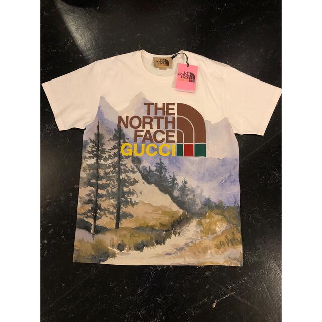 Gucci(グッチ)のGUCCI×THE NORTH FACE 第二弾　Tシャツ　S 新品未使用 レディースのトップス(Tシャツ(半袖/袖なし))の商品写真