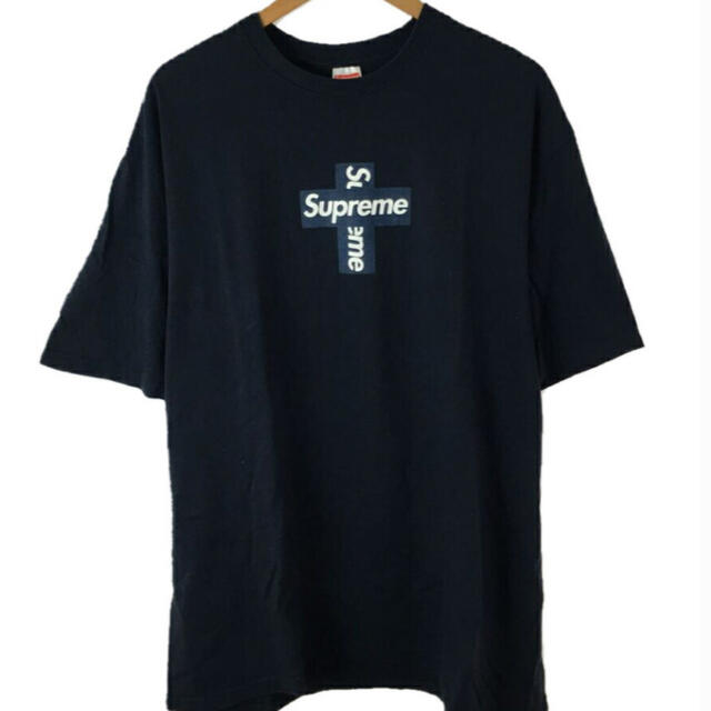 XL 本物 supreme cross boxロゴ tシャツ スウェットパーカー