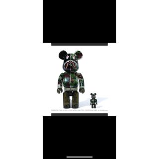 アベイシングエイプ(A BATHING APE)のCLEAR ABC CAMO SHARK BE@RBRICK 100%&400%(その他)