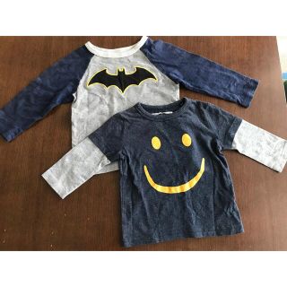 ベビーギャップ(babyGAP)のロンT スマイル&バットマン　2枚セット(Tシャツ/カットソー)