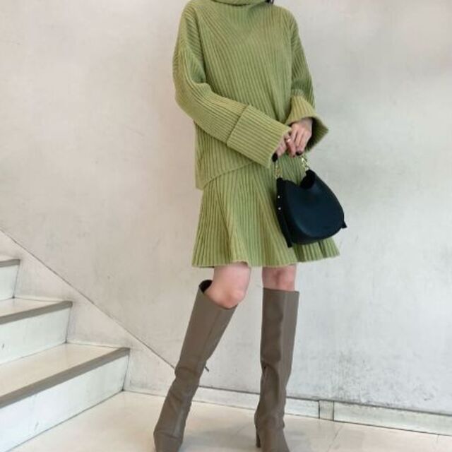 Sustainaニットセットアップ ミント