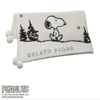 未使用✦gelato piqué×SNOOPY ジャガードブランケット