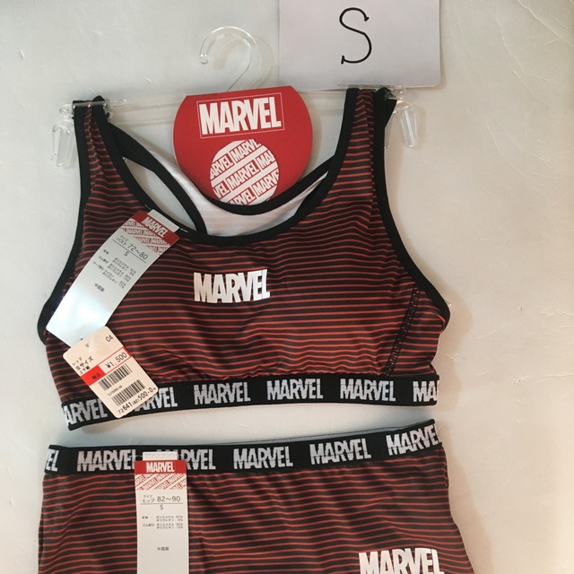 MARVEL(マーベル)のハーフトップ ショーツ上下 Sサイズ レディースの下着/アンダーウェア(ブラ&ショーツセット)の商品写真