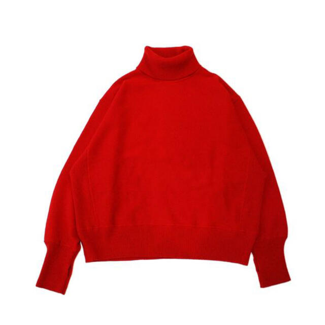 COMOLI(コモリ)のsuperNova19awタートルネックセーター-Lamb’s wool/Red メンズのトップス(ニット/セーター)の商品写真