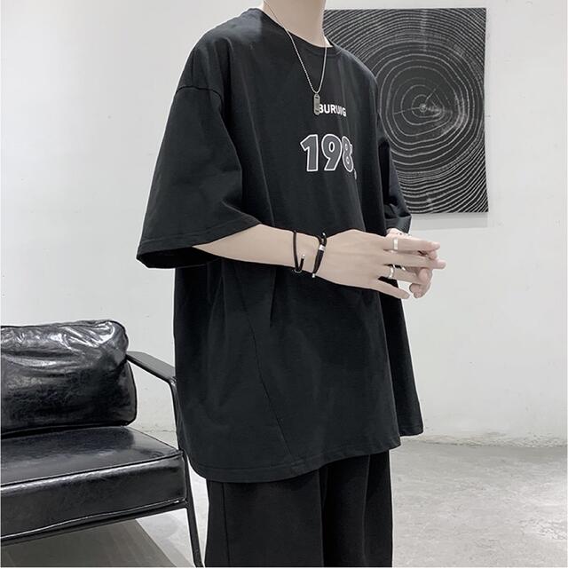 ZARA(ザラ)の【送料無料】ユニセックスTシャツ 1997 1987 韓国 ストリート 服 夏 メンズのトップス(Tシャツ/カットソー(半袖/袖なし))の商品写真