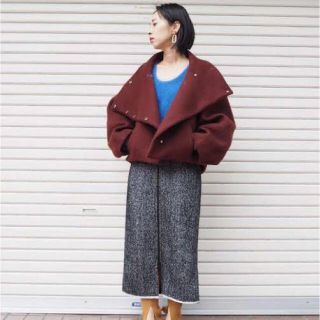 ROSE BUD - mici アウター 完売 ウール ショートコート ブラウン