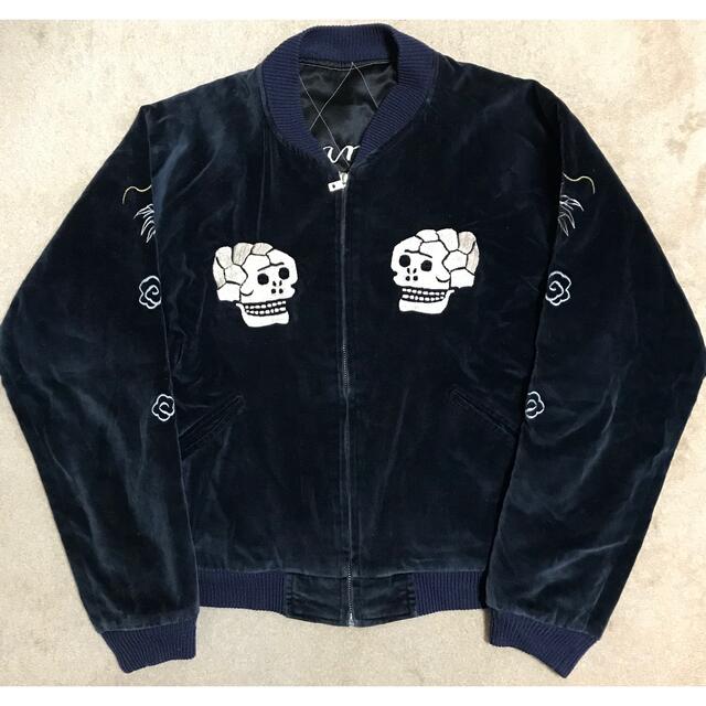東洋エンタープライズ 別珍 髑髏蛇✖️MAP M品番スカジャン 東洋エンタープライズ 別珍 髑髏蛇✖️MAP M品番スカジャン