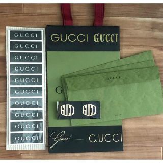 グッチ(Gucci)のGUCCIの封筒とシールとロゴシールセット　袋付き(カード/レター/ラッピング)