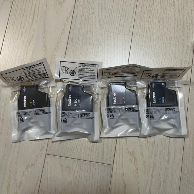 brother インクカートリッジ LC12-4PK 4色　純正 インテリア/住まい/日用品のオフィス用品(その他)の商品写真