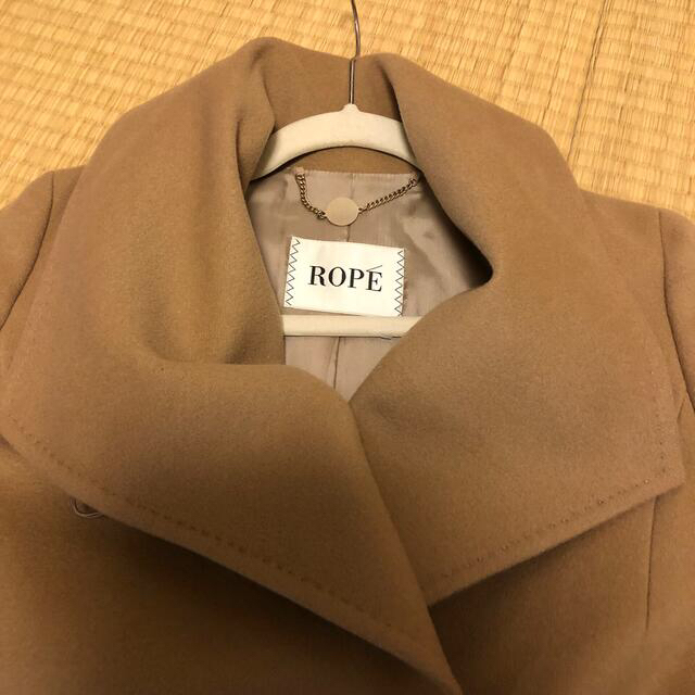 ROPE’(ロペ)のロペ　コート　カシミア混　キャメル　36サイズ レディースのジャケット/アウター(ロングコート)の商品写真