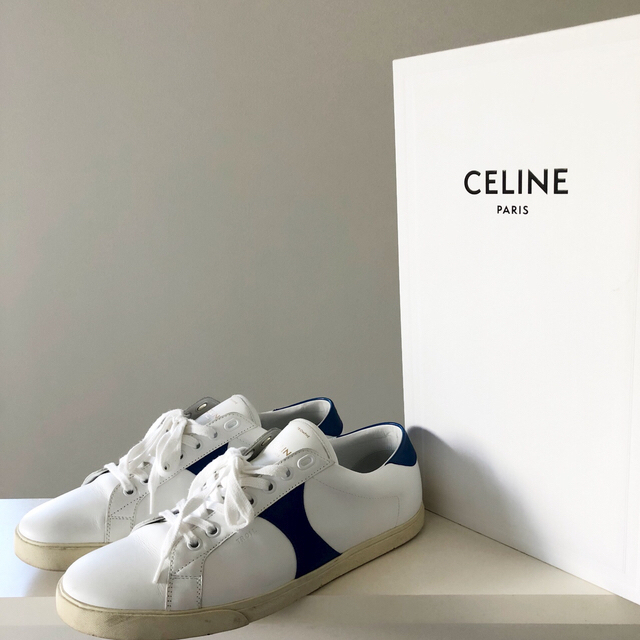 セリーヌ トリオンフ CELINE Triomphe ホワイトレザースニーカー