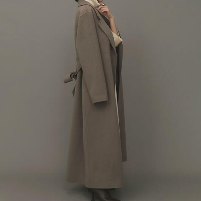 anuans リバーロングコート レディースのジャケット/アウター(ロングコート)の商品写真