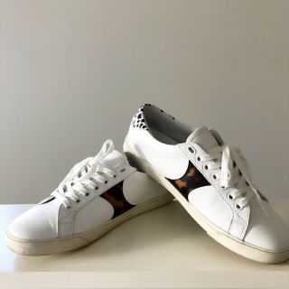celine - celine トリオンフ 希少 レオパード ゼブラ 38 セリーヌ