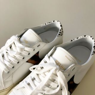 celine - celine トリオンフ 希少 レオパード ゼブラ 38 セリーヌ