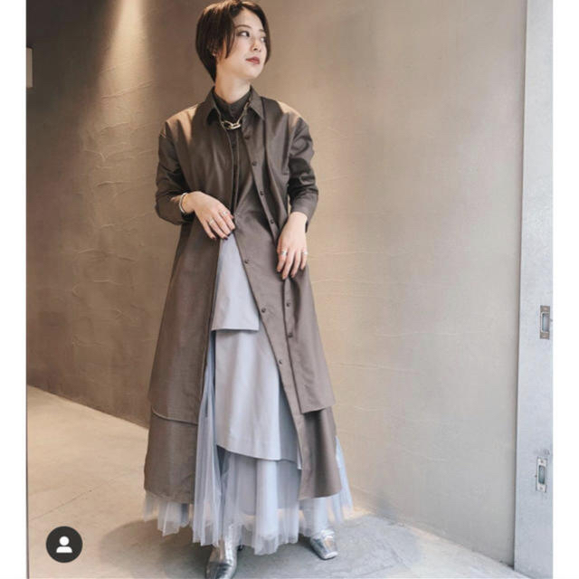 Ameri VINTAGE(アメリヴィンテージ)の【mm様専用】Ameri VINTAGE LAYERED SHIRT DRESS レディースのワンピース(ロングワンピース/マキシワンピース)の商品写真