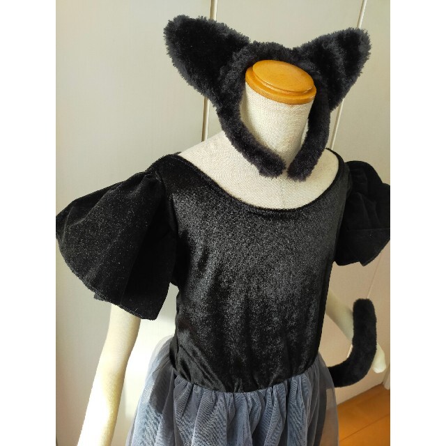 claire's(クレアーズ)の【140】黒猫🐾コスプレ3点セット👗 キッズ/ベビー/マタニティのキッズ服女の子用(90cm~)(その他)の商品写真