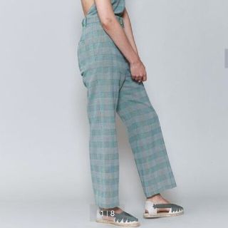 roku beauty&youth グレンチェックパンツ