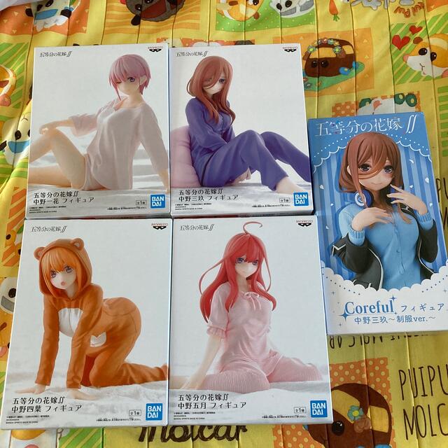 BANPRESTO(バンプレスト)の五等分の花嫁 フィギュア クッション セット エンタメ/ホビーのアニメグッズ(その他)の商品写真