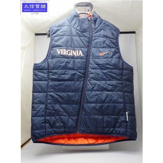 ナイキ(NIKE)のナイキ VIRGINIA リバーシブル ベスト L ネイビー オレンジ 中古B(ベスト)