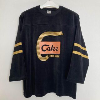 キャリー(CALEE)の定価13200円！21aw 今季最新作 Calee ベロアフットボール Tシャツ(Tシャツ/カットソー(七分/長袖))