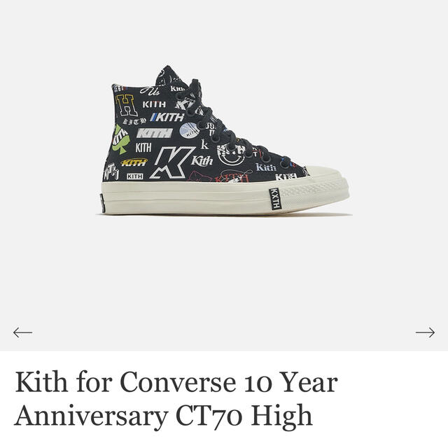でおすすめアイテム。 CONVERSE - kith converse CT70 high 28㎝ スニーカー