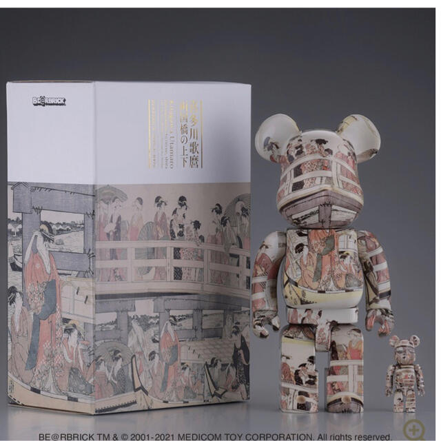 【新品】BE@RBRICK 喜多川歌麿「両国橋の上下」 100% ＆ 400%