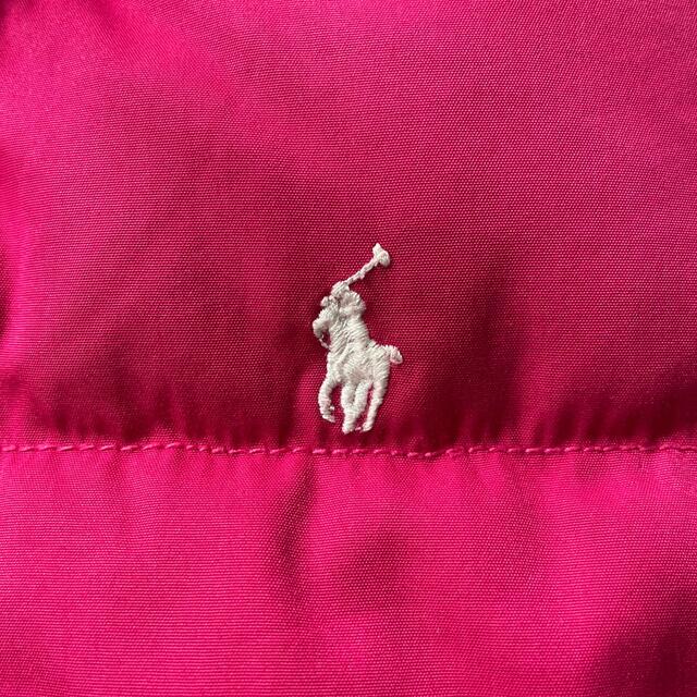 POLO RALPH LAUREN(ポロラルフローレン)の6Tサイズ 120 ポロラルフローレン 中綿 ダウンジャケット POLO ピンク キッズ/ベビー/マタニティのキッズ服女の子用(90cm~)(ジャケット/上着)の商品写真