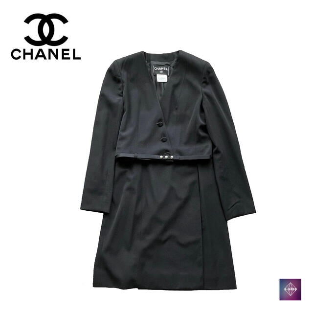 激安大特価！】 CHANEL CHANEL スーツ セットアップ ブラック レディース ジャケット スカート セット+コーデ 