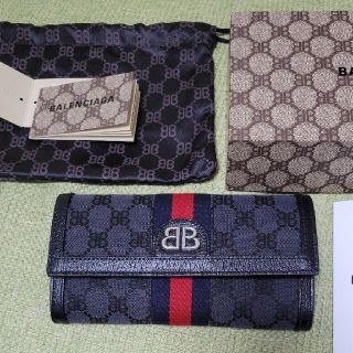 バレンシアガ(Balenciaga)の激レア！BALENCIAGA×GUCCI　コラボ　長財布　新品(長財布)