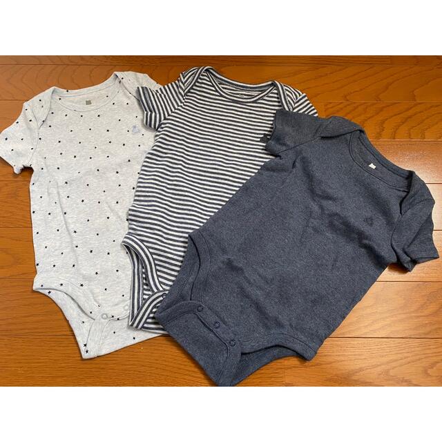 babyGAP(ベビーギャップ)のbaby GAP 半袖ロンパース3点セット 80size キッズ/ベビー/マタニティのベビー服(~85cm)(ロンパース)の商品写真