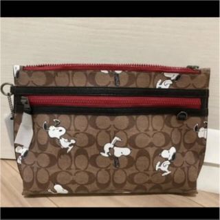 コーチ(COACH)のコーチ　スヌーピー　キャリオール　ポーチ(クラッチバッグ)