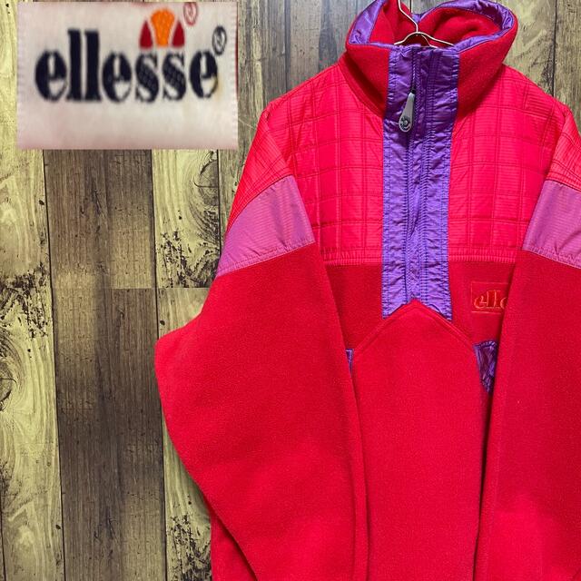 ellesse(エレッセ)の90s ellesse エレッセ　POLARTEC フリース　ロゴ刺繍 メンズのジャケット/アウター(ブルゾン)の商品写真