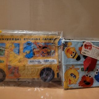 セサミストリート(SESAME STREET)のUSJ セサミストリート記念品　ティッシュケース　パスケース(キャラクターグッズ)