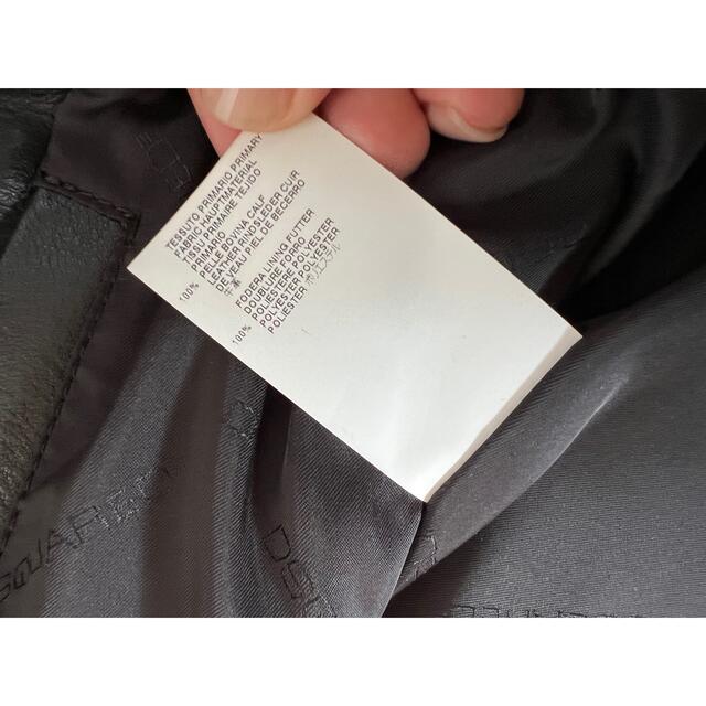 DSQUARED2(ディースクエアード)のディースクエアード　レザーベスト　44 メンズのジャケット/アウター(レザージャケット)の商品写真