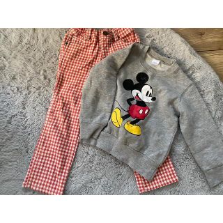 ディズニー(Disney)のDisney★裏起毛トレーナー&ズボン2点セット★110㎝★女の子(Tシャツ/カットソー)