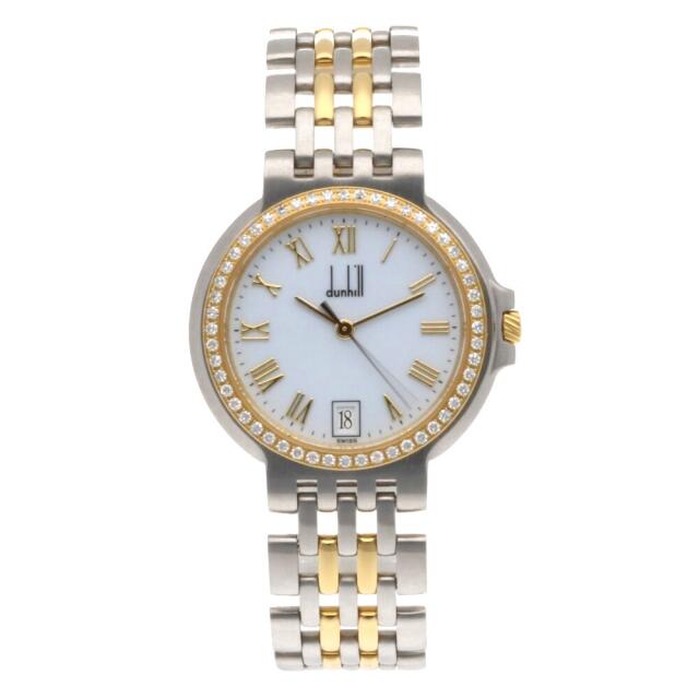 Dunhill(ダンヒル)の【中古】ダンヒル Dunhill 腕時計 ベゼルダイヤ ステンレススチール メンズの時計(腕時計(アナログ))の商品写真