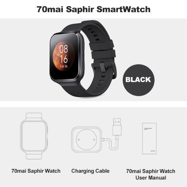 Xiaomi 70mai Saphir Watch Black