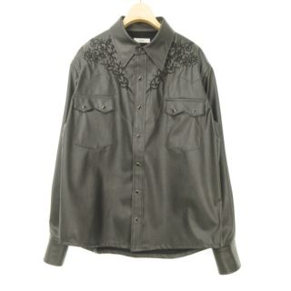 ブランク(BLANK)のブランク BLANK LEATHER WESTERN SHIRT 21SS(シャツ)