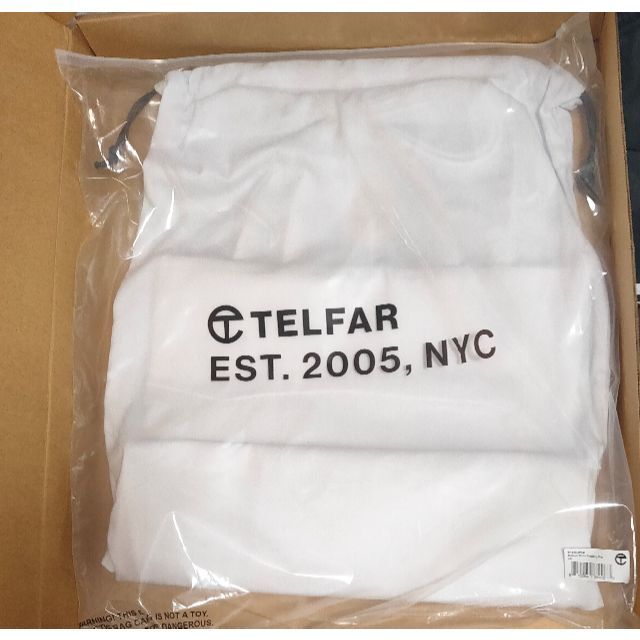 TELFAR Medium White Shopping Bag WT 1
