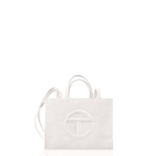 TELFAR Medium White Shopping Bag WT