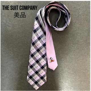 スーツカンパニー(THE SUIT COMPANY)の美品♦︎ザ・スーツカンパニー正規品 Disneyミッキーコラボネクタイ(ネクタイ)