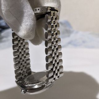 ロレックス(ROLEX)のJoe様専用、ロレックス1018マットブラックシルバーレター。(金属ベルト)