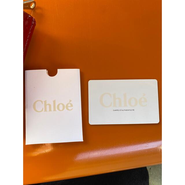 Chloe 折り財布　レッド