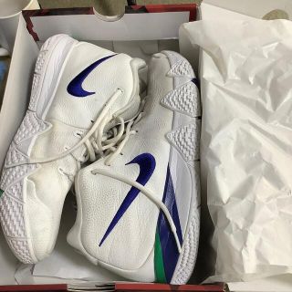 ナイキ(NIKE)のGlay Nike  kirye 4 white Royal Blue  (スニーカー)