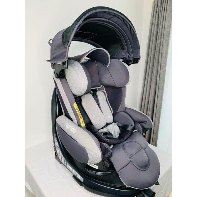 美品】チャイルドシート フラディア グロウ ISOFIX プレミアム グレー