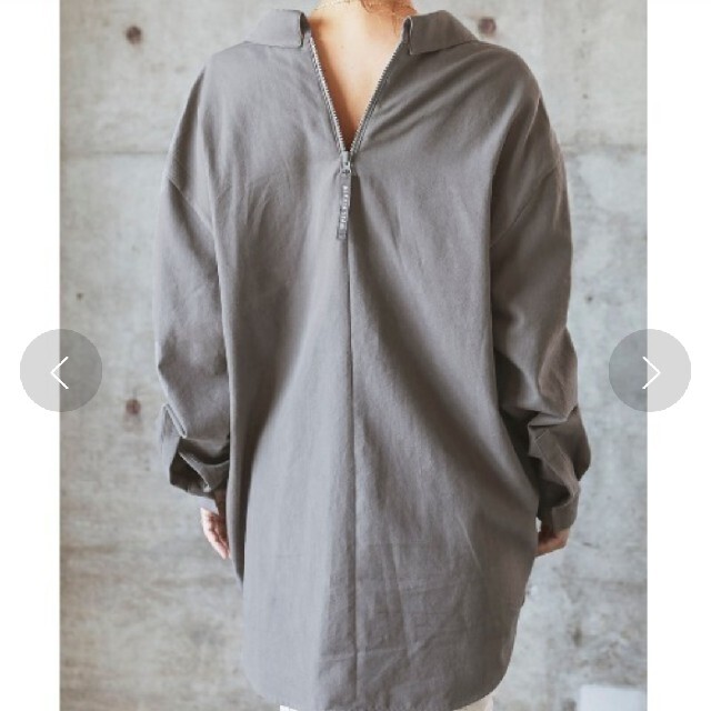 ALEXIA STAM(アリシアスタン)のALEXIA STAM Back Zip Oversized Shirt レディースのトップス(Tシャツ(長袖/七分))の商品写真