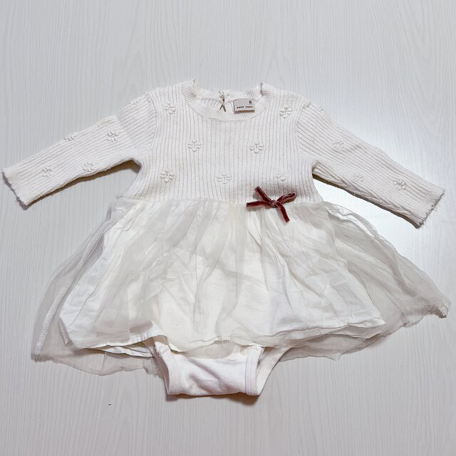 petit main(プティマイン)の【petit main】フリルトップス　80 キッズ/ベビー/マタニティのベビー服(~85cm)(Ｔシャツ)の商品写真