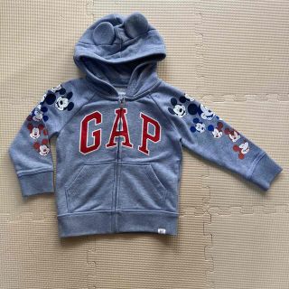 ベビーギャップ(babyGAP)のbabyGAP パーカー　ディズニー　ミッキー　青　未使用　105センチ(ジャケット/上着)