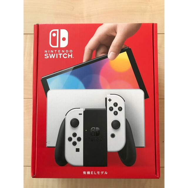 Nintendo Switch(ニンテンドースイッチ)のニンテンドースイッチ　有機ELモデル　ホワイト エンタメ/ホビーのゲームソフト/ゲーム機本体(家庭用ゲーム機本体)の商品写真